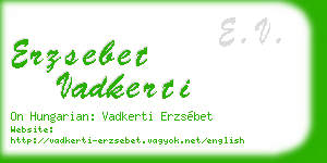 erzsebet vadkerti business card