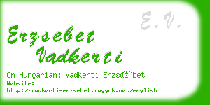 erzsebet vadkerti business card